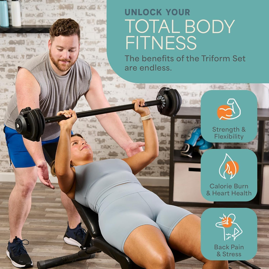 Lifepro Adjustable Dumbbells Set – 15lb, 25lb Pair or 43lb, 55lb & 90lb Single – Quick Adjustment, Anti Slip Handle – Space Saving & Strength Training Weights for Home Gym Exercise & Fitness