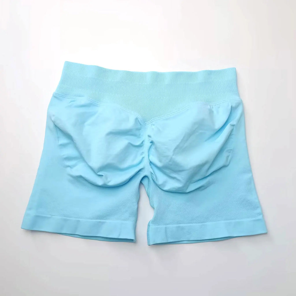 NCLAGEN Seamless Shorts 4.5" Gym Shorts Woman Scrunch Butt Fitness Sports Short Workout Seamless Leggings Running Yoga bottoms