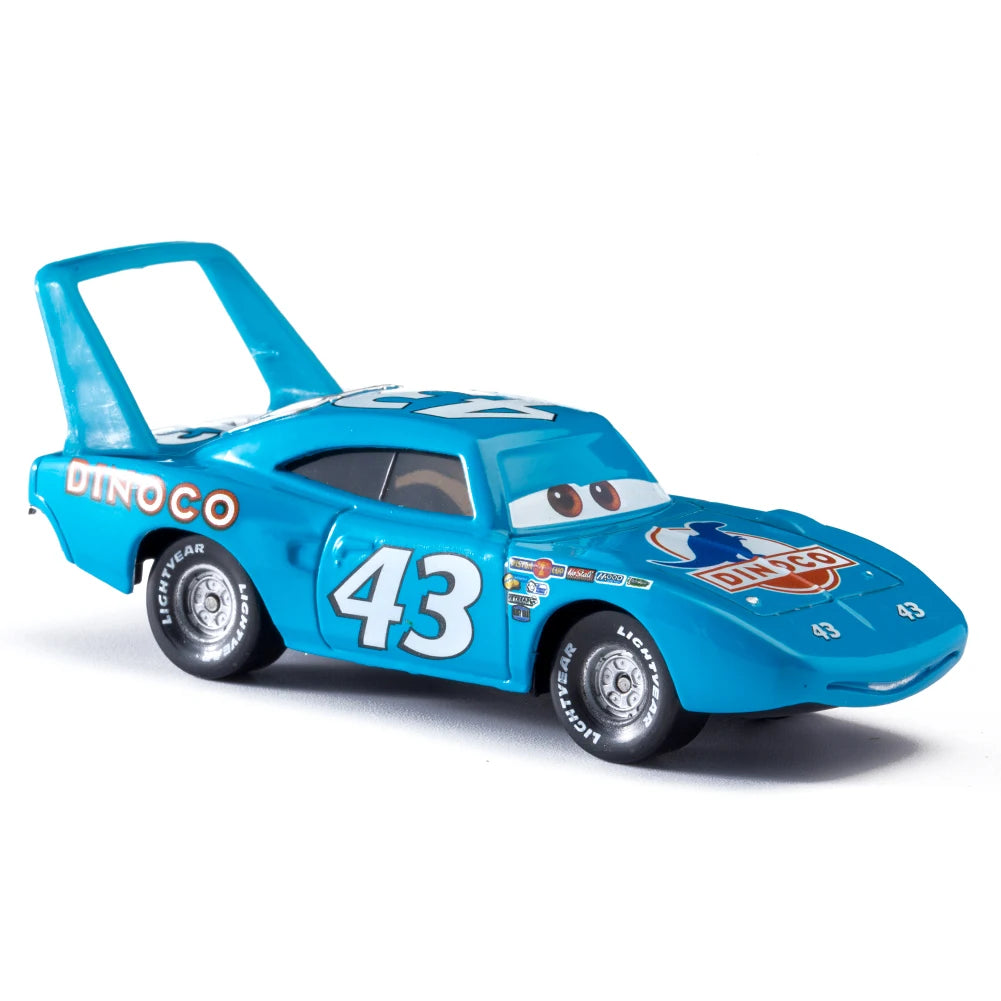 Cars Disney Pixar Cars Lightning McQueen Mater Jackson Storm The King Mater 1:55 Metal Alloy Car Toy Model Toys Children Gifts
