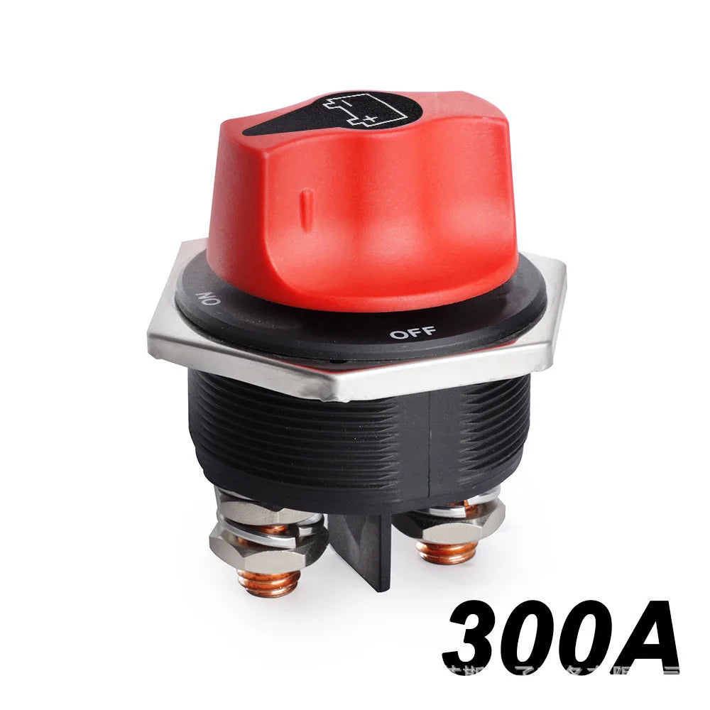 DC 12V 50A 100A 200A 300A Car Rally Battery Switch Disconnecter Power Isolator Cut Off Switch Kit For Truck Car Motorcycle Boat