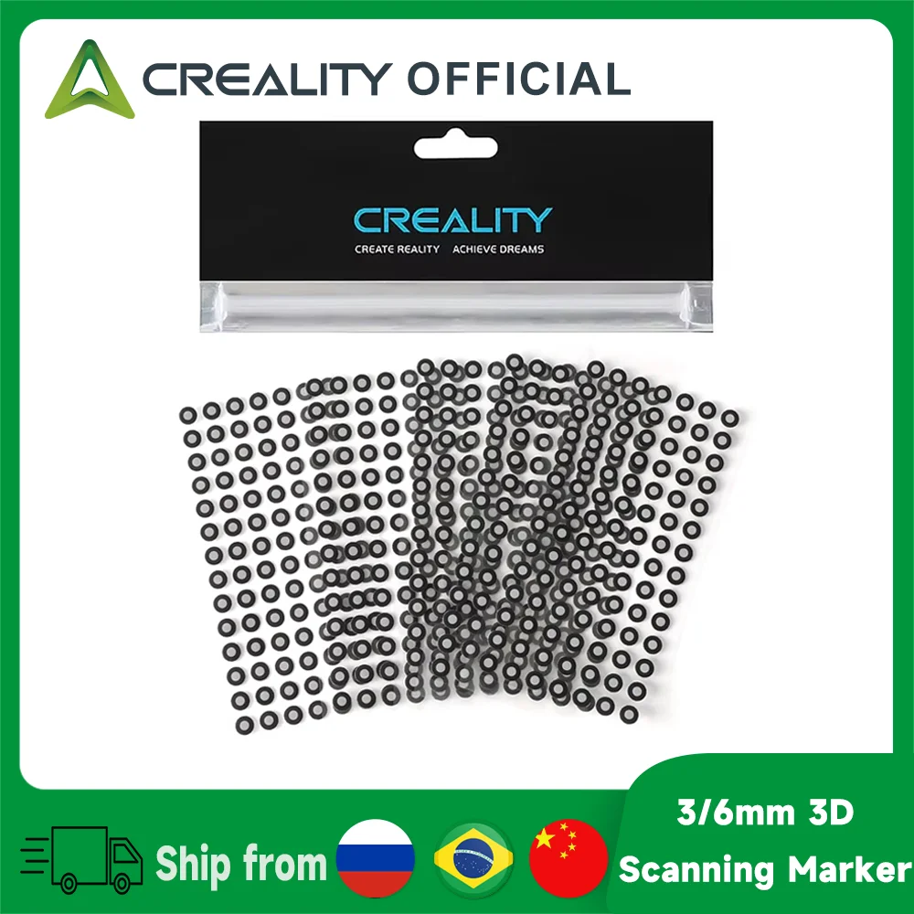Creality 490/500 Points 3/6mm 3D Scanning Mark Point for Creality CR-Scan Raptor / Otter / Ferret Pro 3D Scanner Tracking Dot