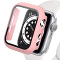 Tempered Glass+cover For Apple Watch Accessories 45mm 41mm 44mm 40mm 42mm Screen Protector Apple watch Case serie 9 4 5 6 SE 7 8
