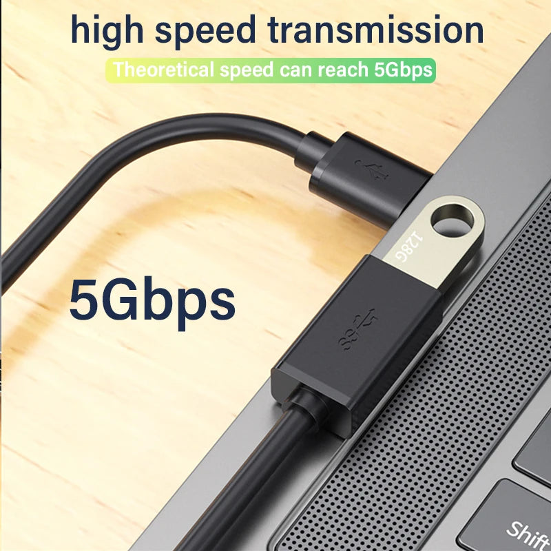 USB 3.0 Extension Cable Male to Female 5Gbps Data Cord USB3.0 Extender for PC PS3 Laptop to U Disk Smart TV USB Cable Extension