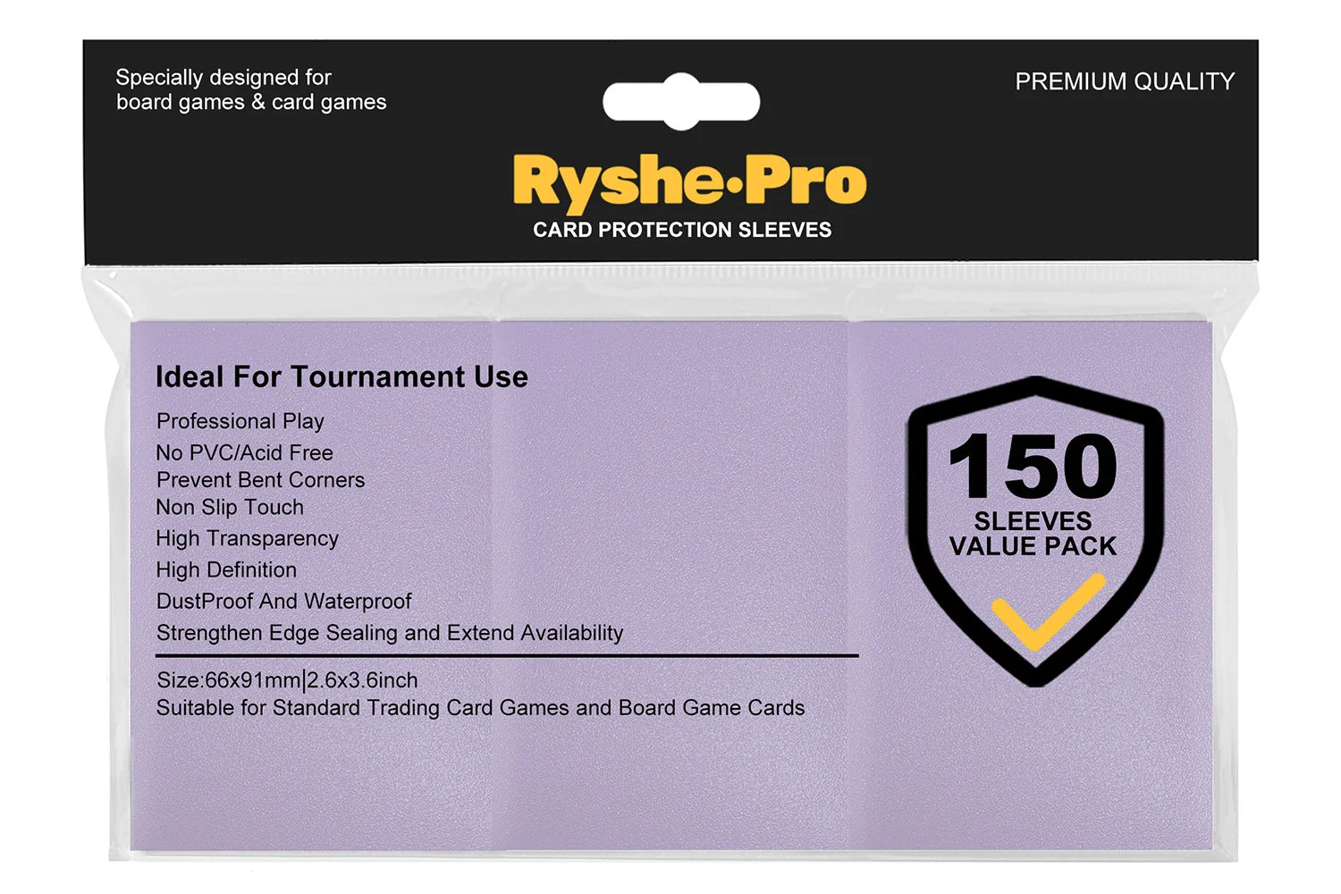 100PCS 66x91mm Matte Standard Size Card Sleeves TCG Trading Cards Protector For Tarot Shield Board Games Magical Cover PKM