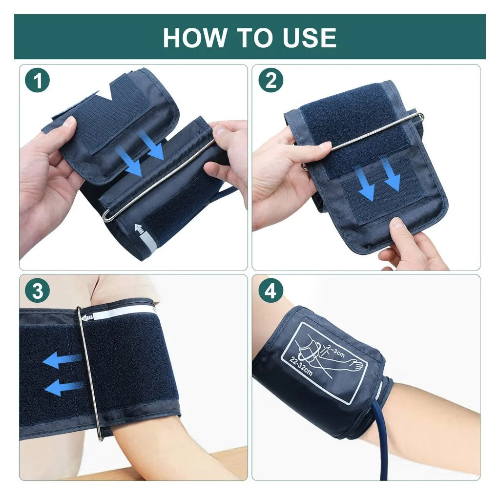 Portable Tonometer Digital Tensiometer Heart Rate Monitor Arm Blood Pressure Monitor BP Equipment Automatic Professional Medical