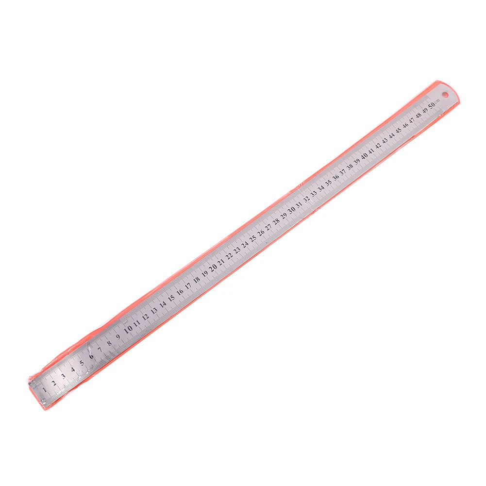 Stainless Steel Metal Straight Ruler Precision Double Sided Precision Measuring Tool Scale Metric Ruler Accessories 15-40cm