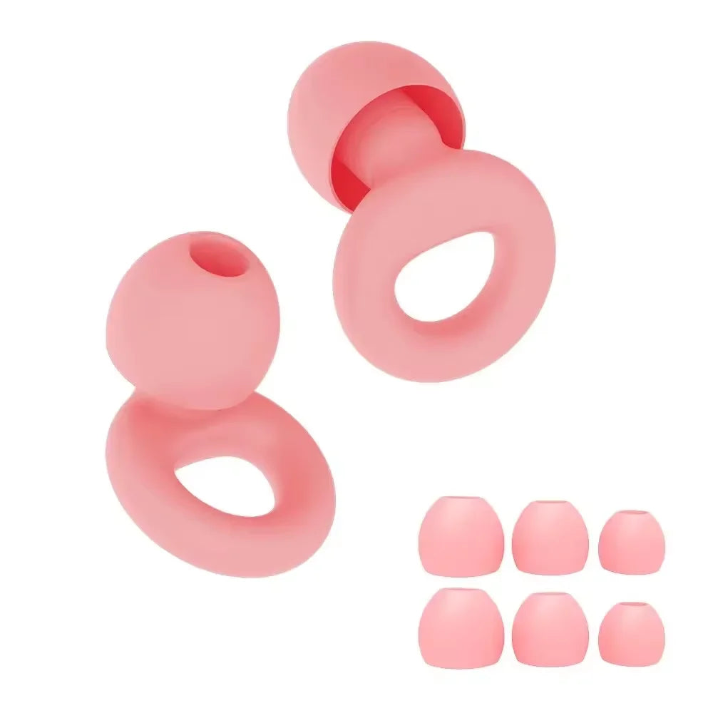 HUAK Silicone Earplugs for Swimming Sleep Noise Cancel Noise Reduction-Soundproof Reduce Disturbances -Quality loop Earplugs
